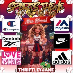 🚨THRIFTLEYJANE LIVE SHOW!🏆Sports Themed Show!🏆$10-$30+RUNS! HOT BRANDS!
